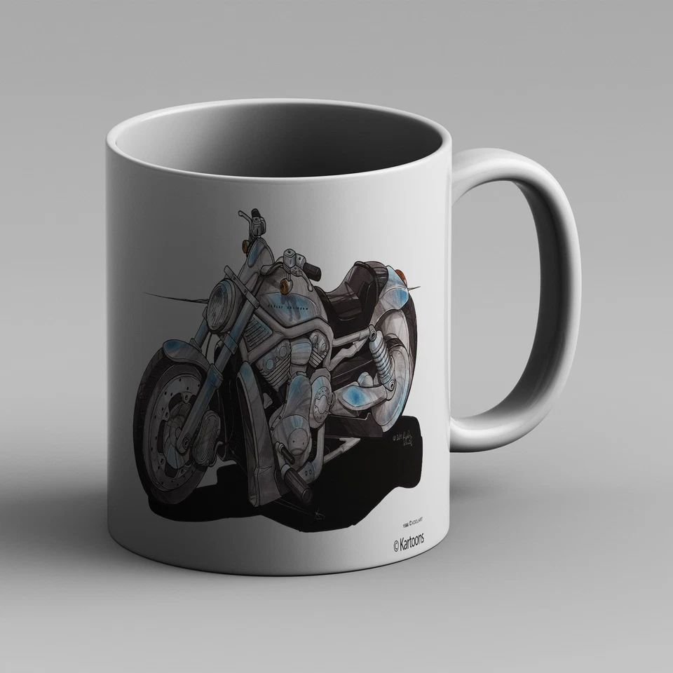 Kartoons Koolart Mug Harley Davidson V Rod Argent 1566 - Photo 1/1