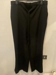 BNWT Women’s Joanna Hope Size 22 Black Trousers Elasticated Waist Split Legs - Picture 1 of 3