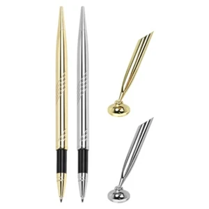 Desktop Pen Ballpoint Pen with Base Counter Service Pen Wedding Guest Sign Pen - Picture 1 of 10