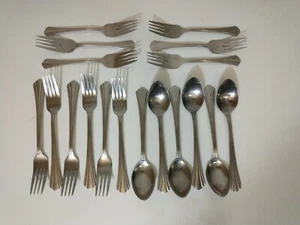 1847 Rogers Bros FREEMONT Int'l Silber Besteck Edelstahl Lot 18 Stck Gabel Löffel  - Bild 1 von 8