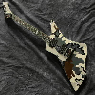 James Hetfield Explore Electric Guitar Camo Snake Inlay Bone Nut HH Pickups - Image 1 of 4