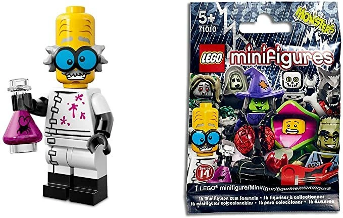 Minifiguras colecionáveis LEGO - Monster Scientist - From Monsters Series 14 71010 - Imagem 1 de 1