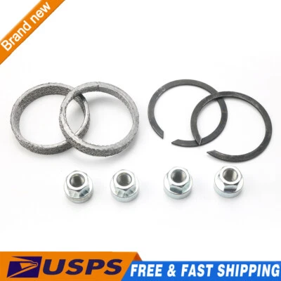 Exhaust Mounting Gasket Kit with Flange Nuts 65324-83 For Harley Davidson Foto 1 de 4