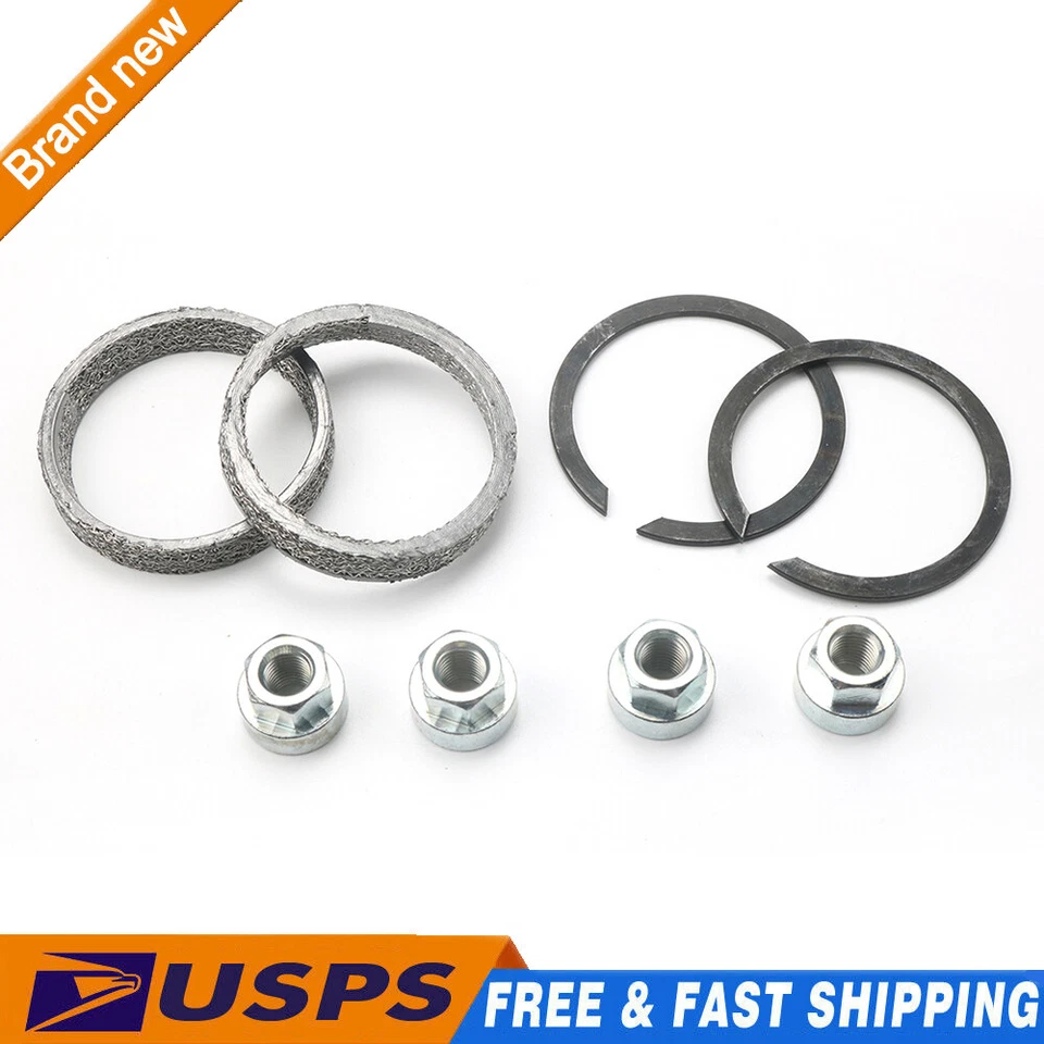 Exhaust Mounting Gasket Kit with Flange Nuts 65324-83 For Harley Davidson - Image 1 of 4