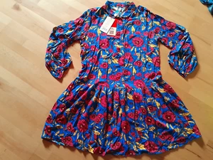 Blutgeschwister Kleid, Gr. 2XL, ca. Gr. 44 / 46, geblümt, Pailletten, Neu m. Et. - Bild 1 von 4