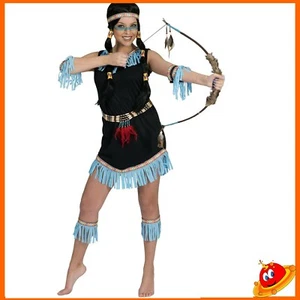 Costume Carnevale Donna Ragazza Indiana Pellerossa - Foto 1 di 2