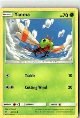 2019 SUN & MOON UNIFIED MINDS YANMA 2/236 - Image 1 of 2