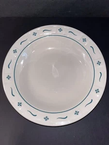 Longaberger Pottery Woven Traditions Classic Green 12" Round Pasta Serving Bowl - Picture 1 of 8