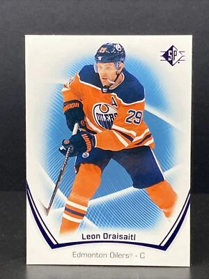 2021-22 Upper Deck SP Hockey Base Blue #52 Leon Draisaitl - Edmonton Oilers - Image 1 of 2