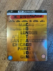 Contagion w. Steelbook (4K UHD + Blu-ray, UK Import, Region Free) *NEW/SEALED* - Picture 1 of 6