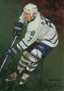 1998-99 Be A Player AUTOGRAPHS GOLD #135 DEREK KING - Toronto Maple Leafs