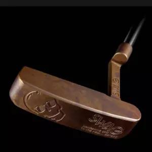 SWAG GOLF Handsome One In the raw Bronze Limited putter 34" Mint rare from Japan - Picture 1 of 14