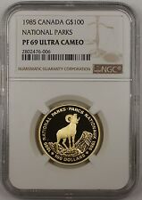 1985 Canada $100 Gold Commemorative Coin National Parks NGC PF-69 Ultra Cameo