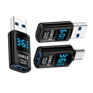 CY 3pcs/lot 10Gbps Type-C to Type-A USB3.2 Data Adapter Smart LED Display USB-C - Picture 1 of 8