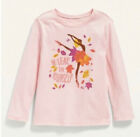Old Navy Toddler Size 4T ~ Ballerina Long Sleeve T-Shirt .. Be Leaf in Yourself 