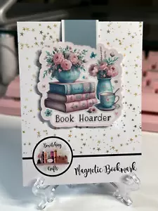 Book Hoarder Magnetic Bookmark Book Lover Bookish Gift Planner Journal - Picture 1 of 2