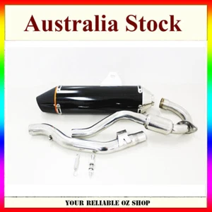 38mm BLACK Full Exhaust Muffler Pipe System For Honda CRF150F CRF230F 2003-2016 - Picture 1 of 4