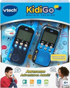 VTech KidiGo Walkie Talkies mit zwei Spielern Spiele sichere digitale Kommunikation Neu - Bild 1 von 2