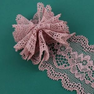 10Yards DIY Elastic Lace Trim Floral Edging Accessories for Sewing Dress Trim - Picture 1 of 10