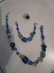  3tlg.Schmuckset Modeschmuck Ring Halskette Armband   - Bild 1 von 7