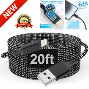 Cable Cargador iPhone 20FT/6M [Certificado Apple MFi] Cable Lightning Extra Largo - Imagen 1 de 7
