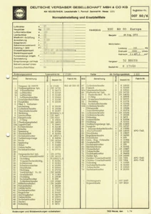 Datenblatt Einstelldaten Solex 32 DDITS Vergaser - NSU RO 80 / E17160 - Picture 1 of 2