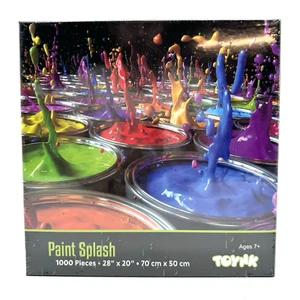 Toynk Paint Splash 1000 Piece Jigsaw Puzzle 28" X 20" Colorful Artwork Art NEW - Picture 1 of 9