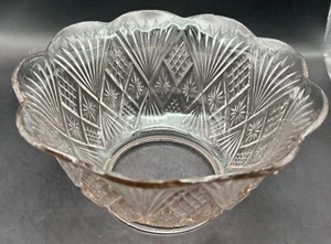 Vintage EAPG Glass Lamp Shade 4" Fitter - Picture 1 of 7