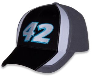 NASCAR Noah Gragson 42 Checkered Flag Restart Adjustable Hat One Size Black/Gray