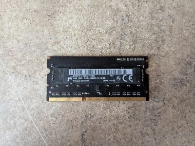 APPLE IMAC MICRON 4GB PC3L-14900S DDR3L RAM SODIMM MT8KTF51264HZ-1G9E2 C4-4(30) - Image 1 of 4