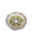 Plate For Chandelier Ceramics Sicilian Decorum Flowers D.30