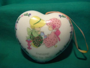 Precious Moments Heart Shaped Porcelain Air Freshner/Potpourri Holder/Pomander - Picture 1 of 5