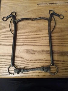Handmade Long Shank Gag Type Bit 5 in Snaffle Mouth - Picture 1 of 5