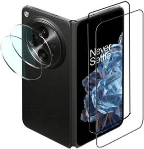 2 Pack For OnePlus Open Tempered Glass Front Screen Protector / Camera Protector - Picture 1 of 4