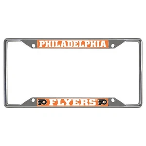 Fanmats NHL Philadelphia Flyers Chrome Metal License Plate Frame - Picture 1 of 1