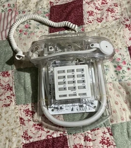 Vintage Roxanne See Through Light Up NEON Green Phone Model 101 1980's RARE! - Picture 1 of 11