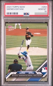PSA10 2024 Topps Now - #264 Shohei Ohtani, Paul Skenes (RC) Baseball Japan JP - Picture 1 of 16