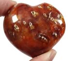 Carnelian Polished Puff Heart Madagascar 70.3 Grams