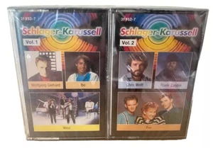 NEU SCHLAGER KARUSSELL  VOL 1 + VOL 2 SAMPLER MC KASSETTE TAPE 31 852-7 CASSETTE - Picture 1 of 3