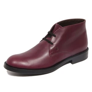G2334 polacchino uomo TOD’S burgundy leather boot shoe man - Bild 1 von 4