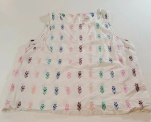 Damen-Tanktop J Crew bestickt Größe 8 mehrfarbig - Bild 1 von 4