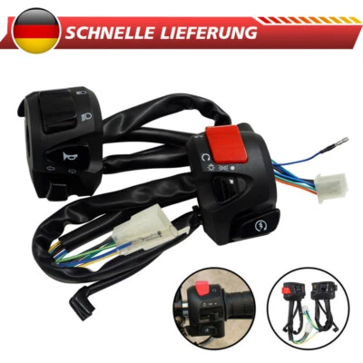 7/8'' 22mm Motorrad Lenker Horn Blinker Licht Scheinwerfer Hupe Steuer Schalter - Bild 1 von 4