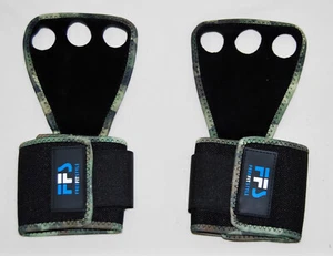 Neu Free Fit Style Erwachsene schwarz mit grünem Camouflage CrossFit fingerlose Handschuhe Gr. XL - Bild 1 von 9