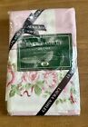 Vintage Laura Ashley Country Roses 2 Standard Pillow Cases Pink White Floral