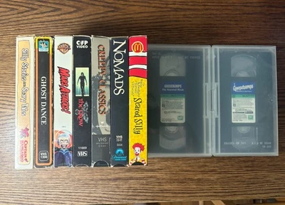 Halloween Horror VHS Lot The Crow Ghost Dance Goosebumps Scared Silly Scary Tale Foto 1 de 4