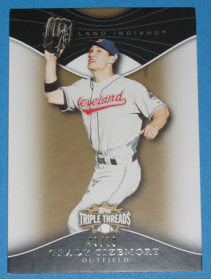 2009 Topps Triple Threads Gold #29 Grady Sizemore #/99 - Indians - Image 1 of 1
