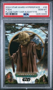 2024 Topps Chrome Star Wars YODA Planetary Refractor /99 PSA 10 - Picture 1 of 3