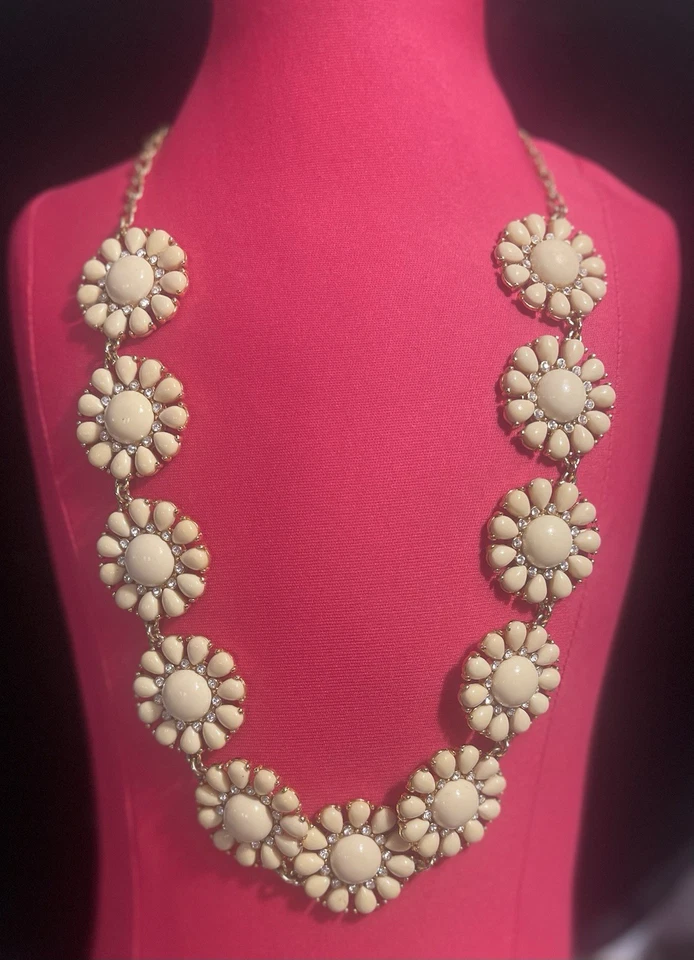 KATE SPADE NY Floral CREMA DECLARACIÓN COLLAR JARDÍN BRILLANTE Foto 1 de 4