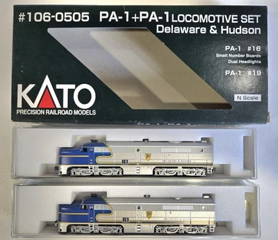 KATO N-Scale #106-0505 PA-1+PA-1 Locomotive Set Delaware & Hudson PA-1 #16 #19 - Image 1 of 4