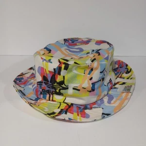 Adidas Love Unites Bucket Hat Abstract Art Outdoor Sun Swimming Colorful Pride - Picture 1 of 6